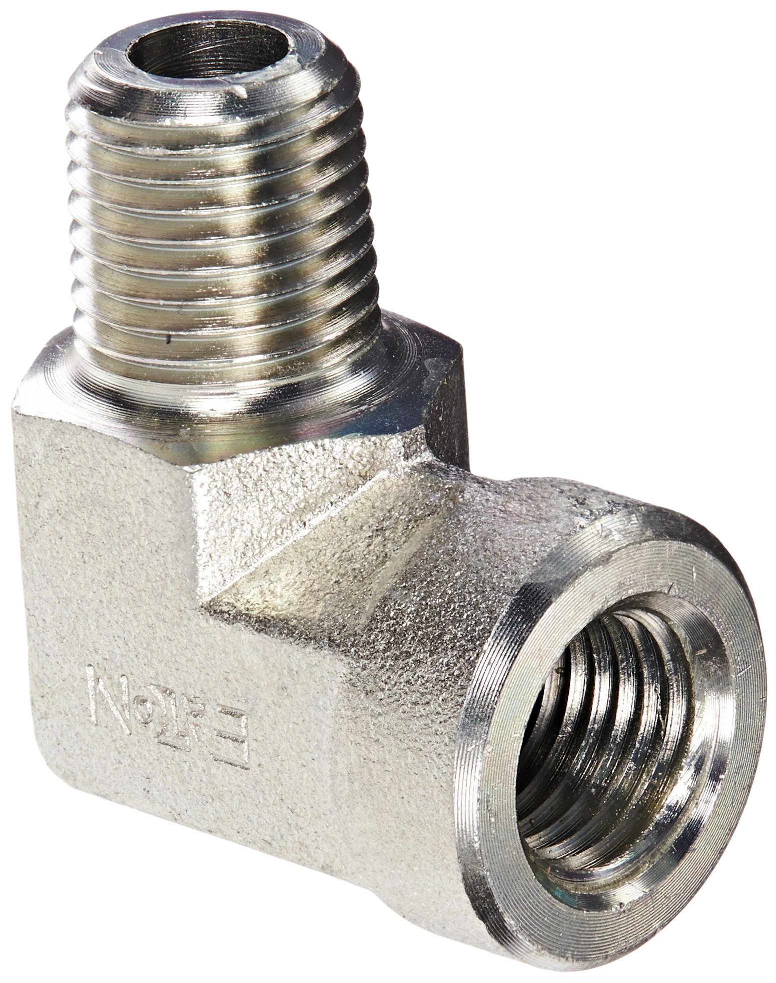 Eaton Aeroquip 2089-4-4S Steel Pipe Fitting, 90 Degree Elbow, 1/4