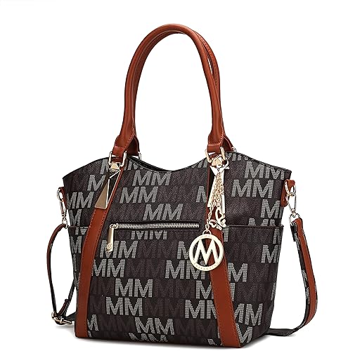 Bolso de hombro MKF para mujer Bolsa de mano de piel sintética, bolsa bandolera con asa superior, bolsillo de moda para mujer