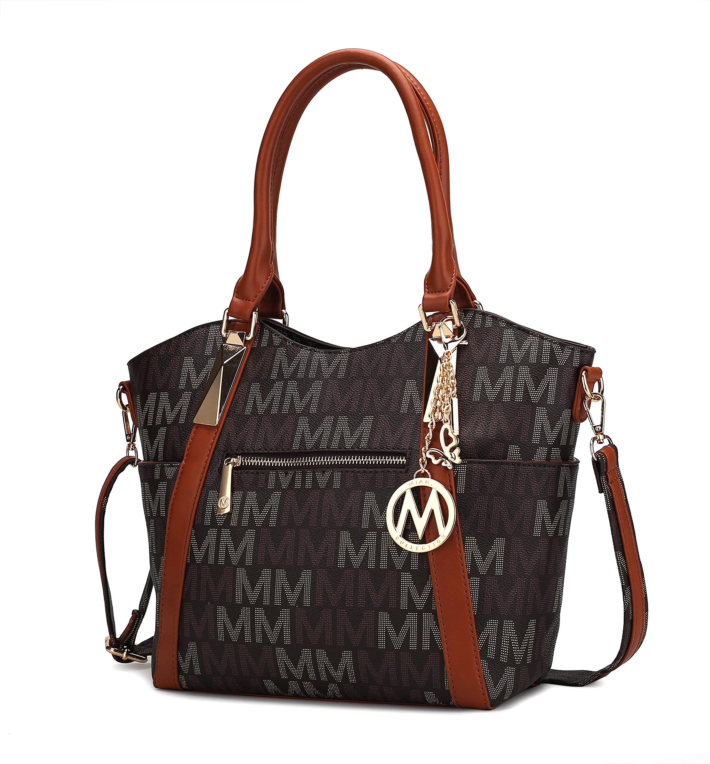 MKF Crossbody Shoulder Handbag for Women Removable Shoulder Strap Vegan Leather Top-Handle Satchel-Tote Bag (B07PJ1K84P) Amazon Price History, Amazon Price Tracker