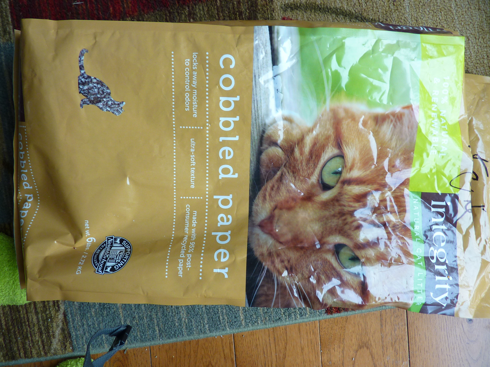 Integrity Natural Cat Litter Cobbled Paper 6lb Pet Supplies