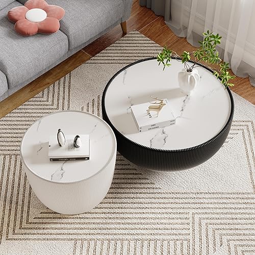 Miniatura 93 de Mesa de centro rústica marrón para sala de estar, mesas centrales rectangulares, moderna y elegante mesa de cóctel de madera para oficina en casa -