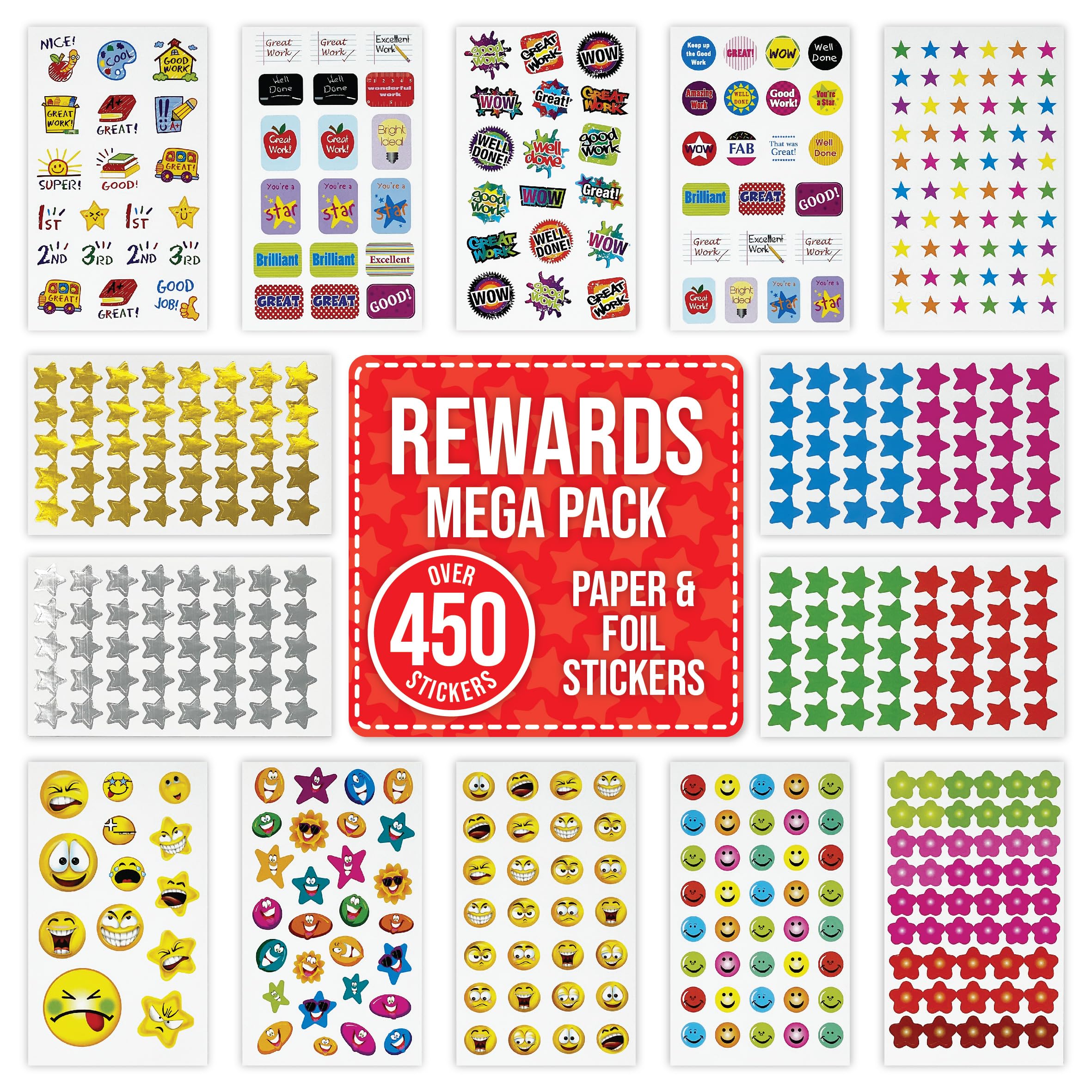 Rewards Mega Sticker Pack, OVER 490 Stickers