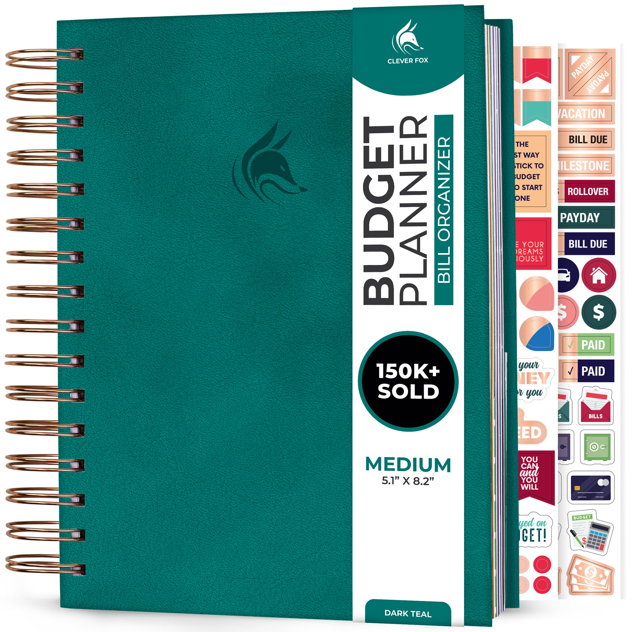 Clever FoxBudget Planner & Monthly Bill Organizer with Pockets. Expense Tracker Notebook, Budgeting Journal and Financial Planner Budget Book to Control Your Money. Medium Size – Dark TealThe Forest Stewardship Council