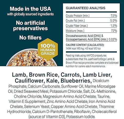 Miniatura 36 de JustFoodForDogs Alimento fresco congelado para perros, comida completa o alimento para perros, receta de alimento humano de carne de res y patata