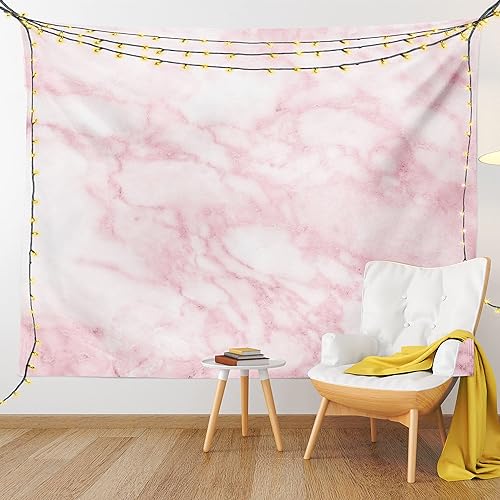 Miniatura 9 de Ambesonne Tapiz con estampado de mármol, textura de granito suave, piedra espacial, abstracto, macro, arañazos, para niñas, para colgar en la pared