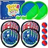 EVERICH Upgraded Toss and Catch Ball Game Set - Indoor and Outdoor Games for Kids 3-12, Beach Sand Pool Water Toy Includes 6 Paddles 6 Sticky Balls, Great Birthday Easter Gifts for Boys Girls