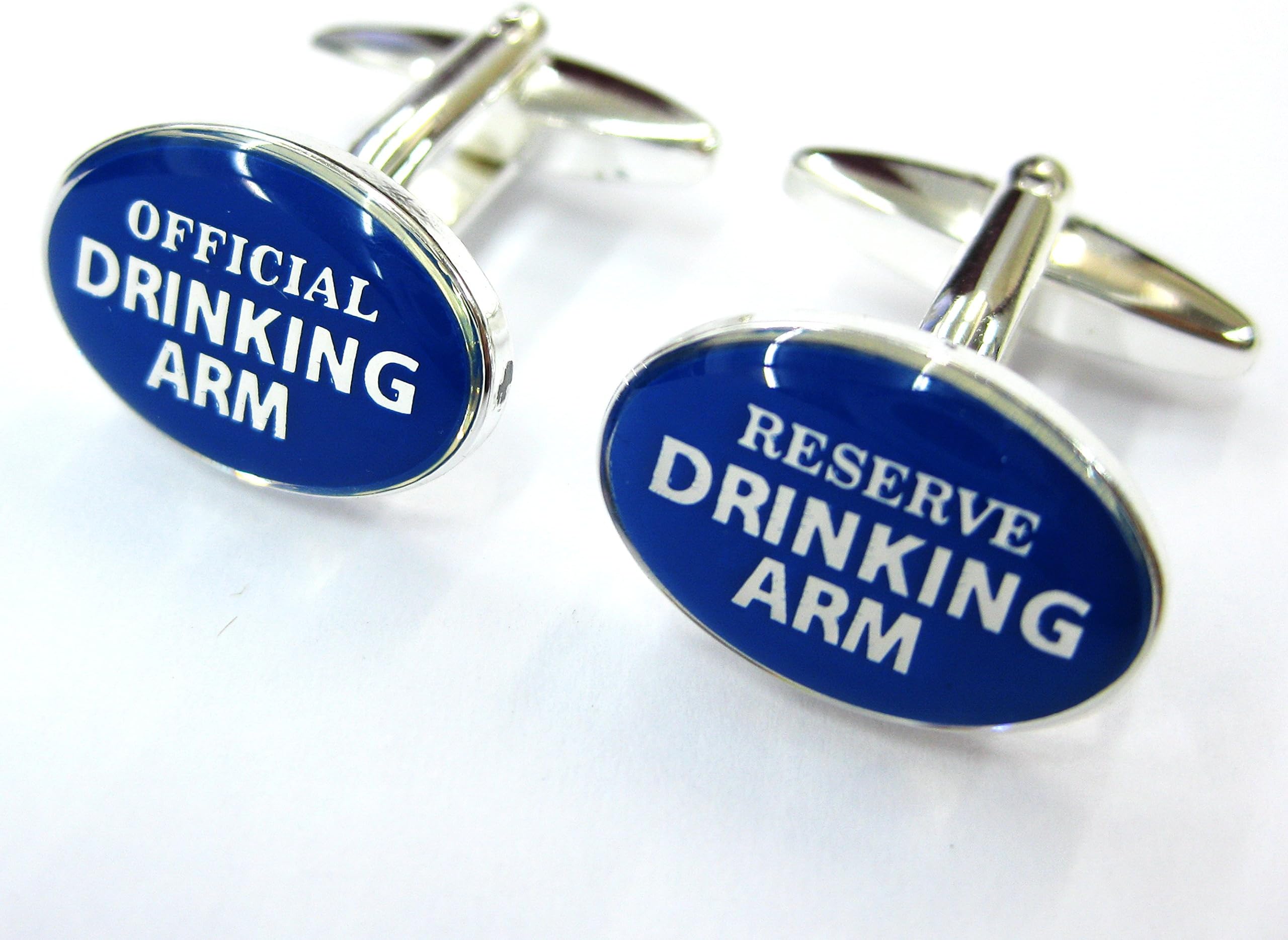 the5thL Blue Official/Reserve Drinking Arm Cufflinks Liquor Cuff Links Alcohol Gemelos