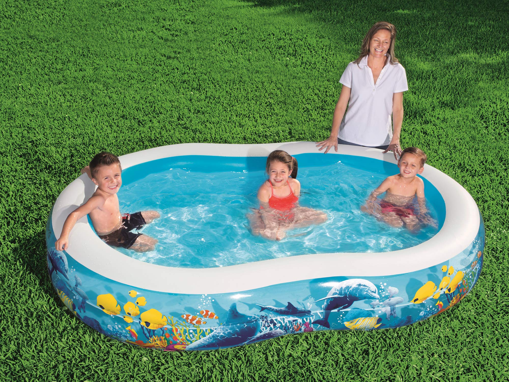 Amazon.com: BESTWAY Family Pool Sea Ground, 262 x 157 x 46 cm