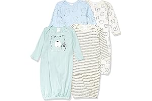 Unisex Gerber Unisex 4-Pack Sleeper Gown