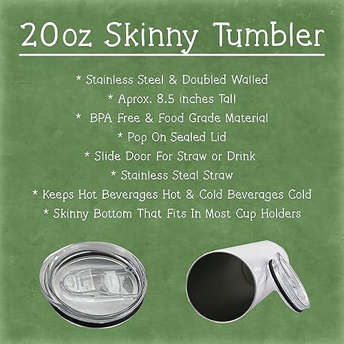 Miniatura 2 de Y'all Bitches Be Crazy Mind If I Join #1 20oz Stainless Steel Tumbler, Slide Door Lid & Straw Included, Colorful, Glitter Print, Gift, Great For