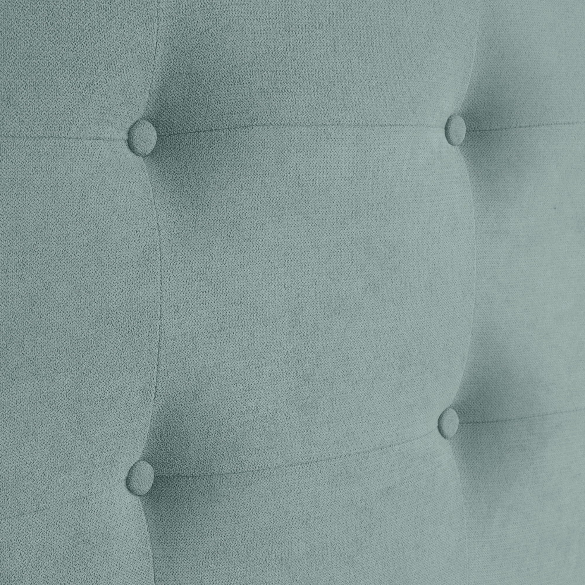 DHOME Testiera Capitonné Fino a Terra Testiera Imbottita 8cm ACUALINE in Tessuto e Similpelle per Letto Camera da Letto (135x120cm (120/135), Tessuto Verde Acqua)