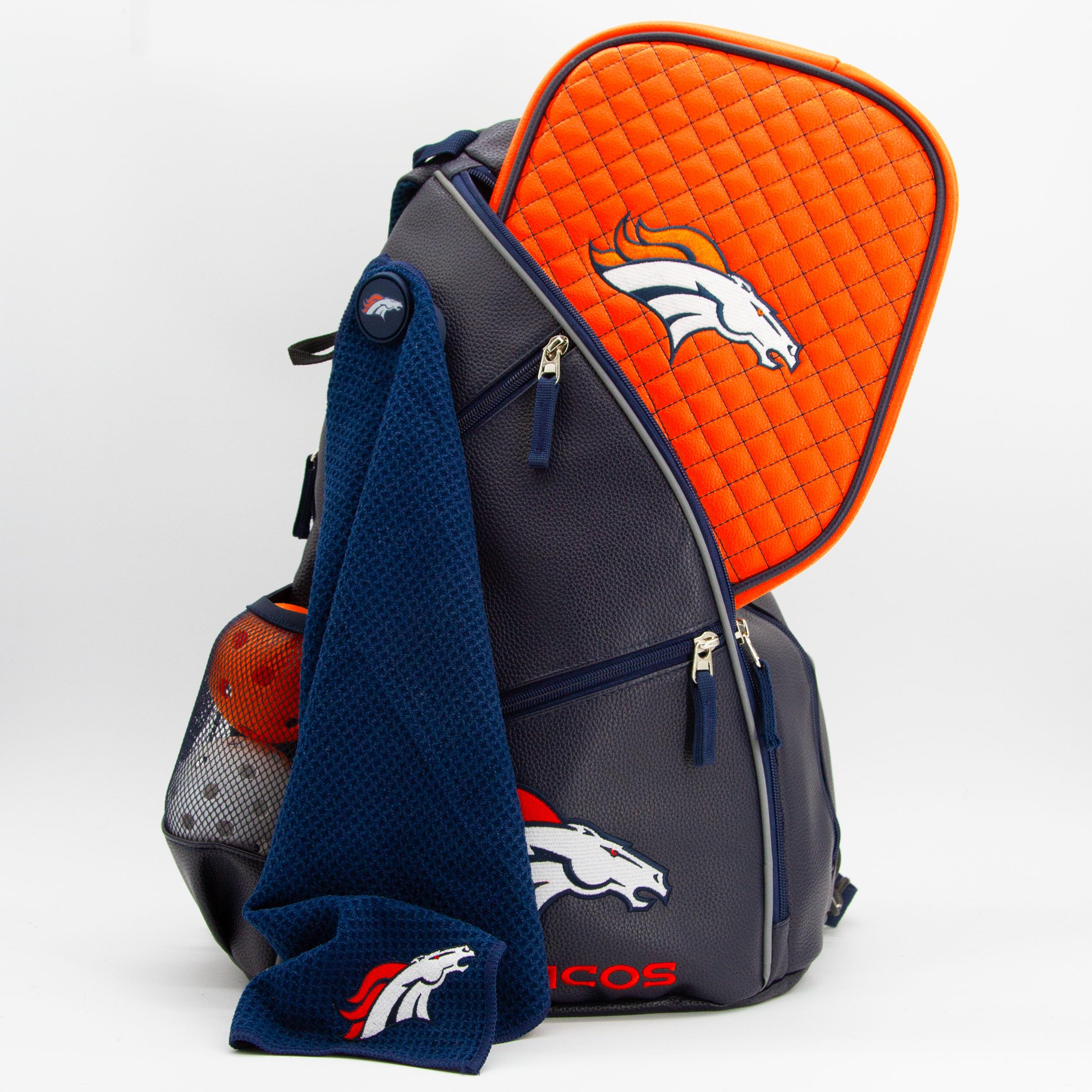 Team Golf Mochila de piel sintética, varios colores del equipo, grande