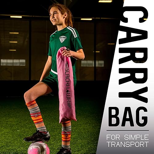 Miniatura 5 de Franklin Sports Blackhawk Portería de fútbol portátil - Pop-Up portería de fútbol y red - portería de fútbol interior o exterior - 4 pies x 3 pies -