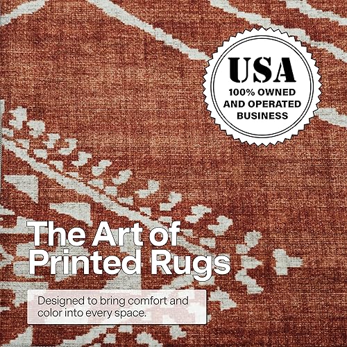 Miniatura 4 de ReaLife Rugs Alfombra lavable a máquina, para sala de estar, dormitorio, baño, cocina, entrada y oficina, acolchada de pelo bajo, resistente a las