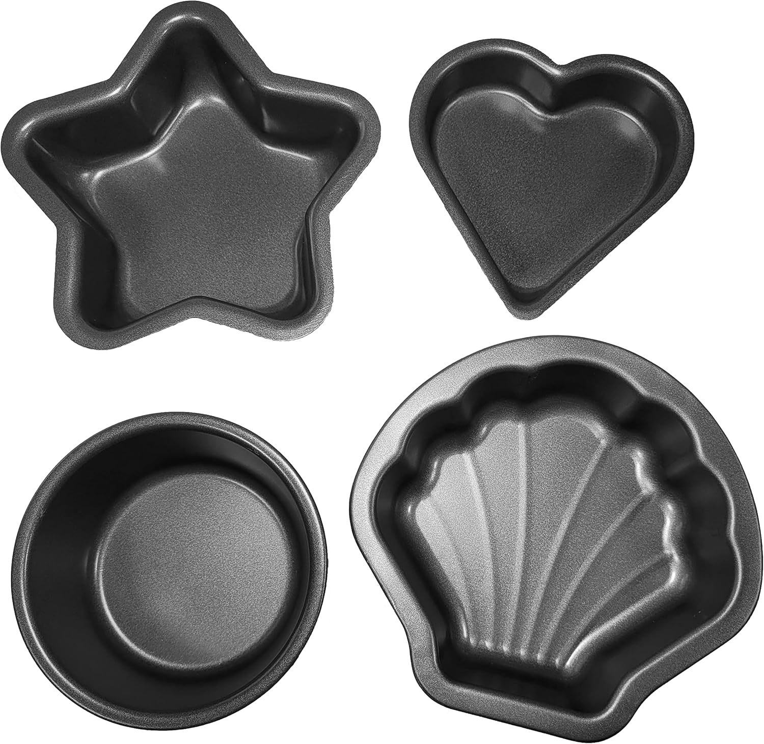 COCOJEIA Mini Cake Pans Set of 4 Designs 4 Inch Cake