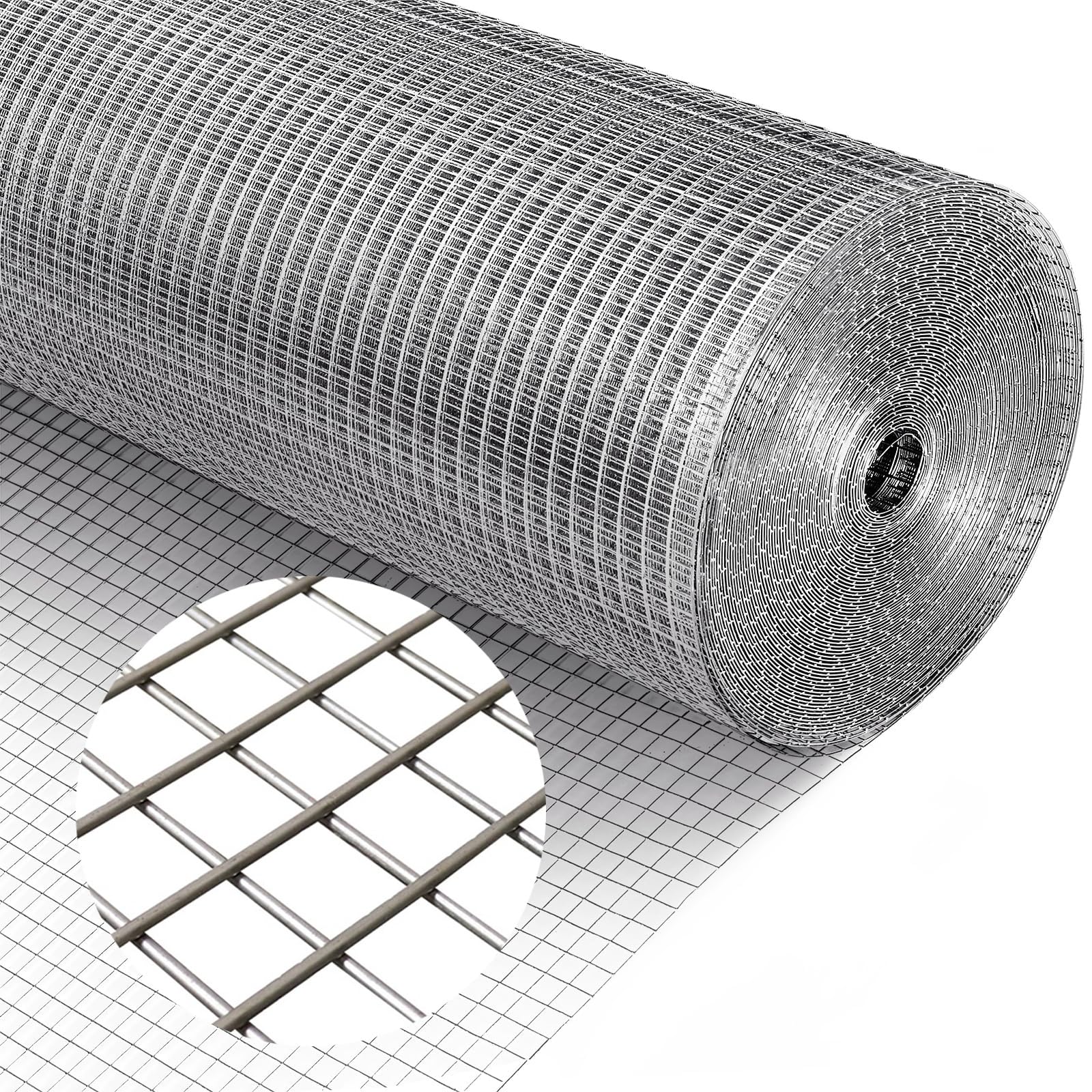 Grillage soudé inox 304 pour jardin et animaux 1x15m