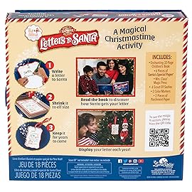 The Elf on The Shelf: Letters to Santa - Send Shrinking Christmas Lists to Santa through your Elf- 18 Piece Gift Set Includes Magic X-mas Paper, Mrs Claus\' Press, Ribbon Sashes, Markers, and Parchment
