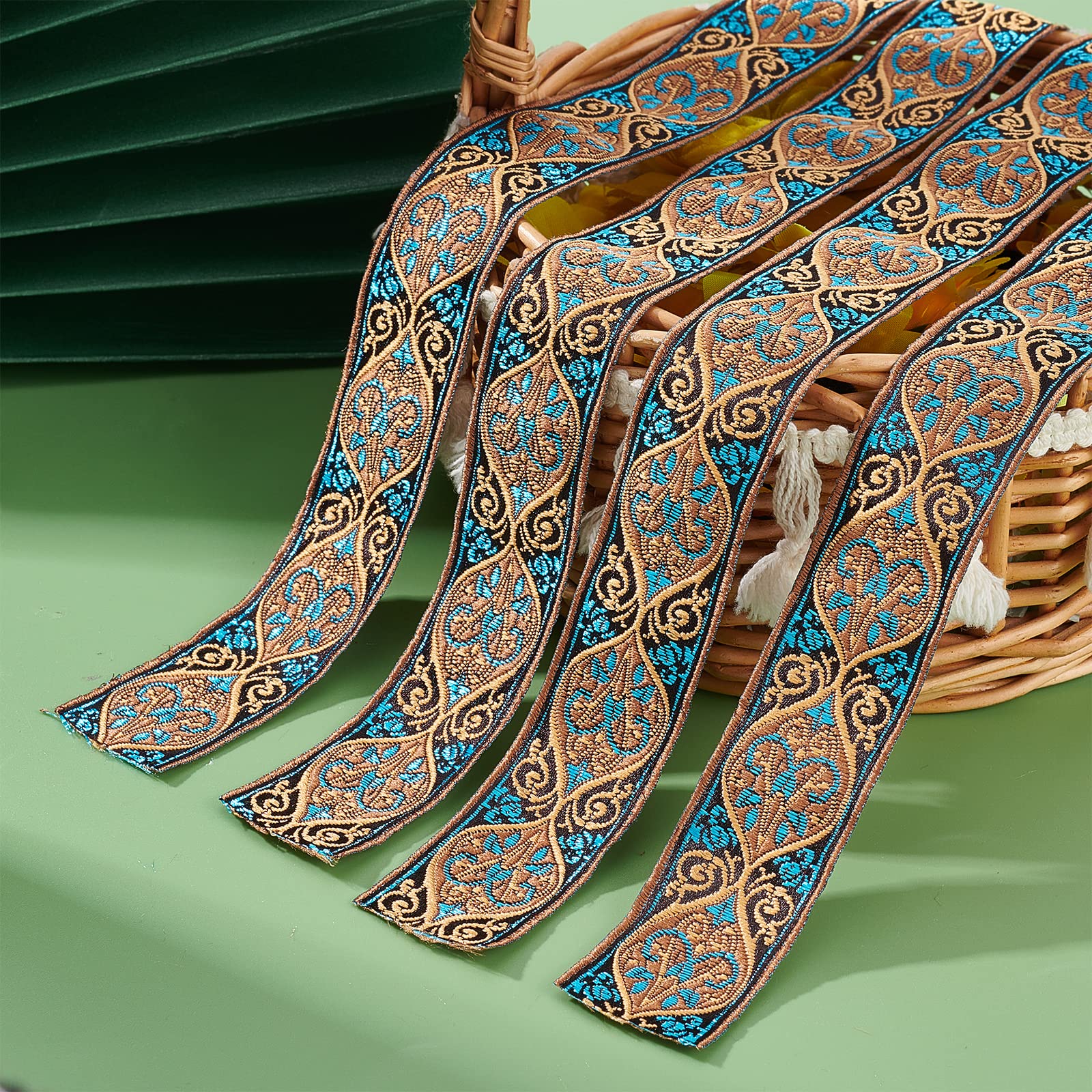 PH PandaHall Vintage Jacquard Ribbon - Image 2