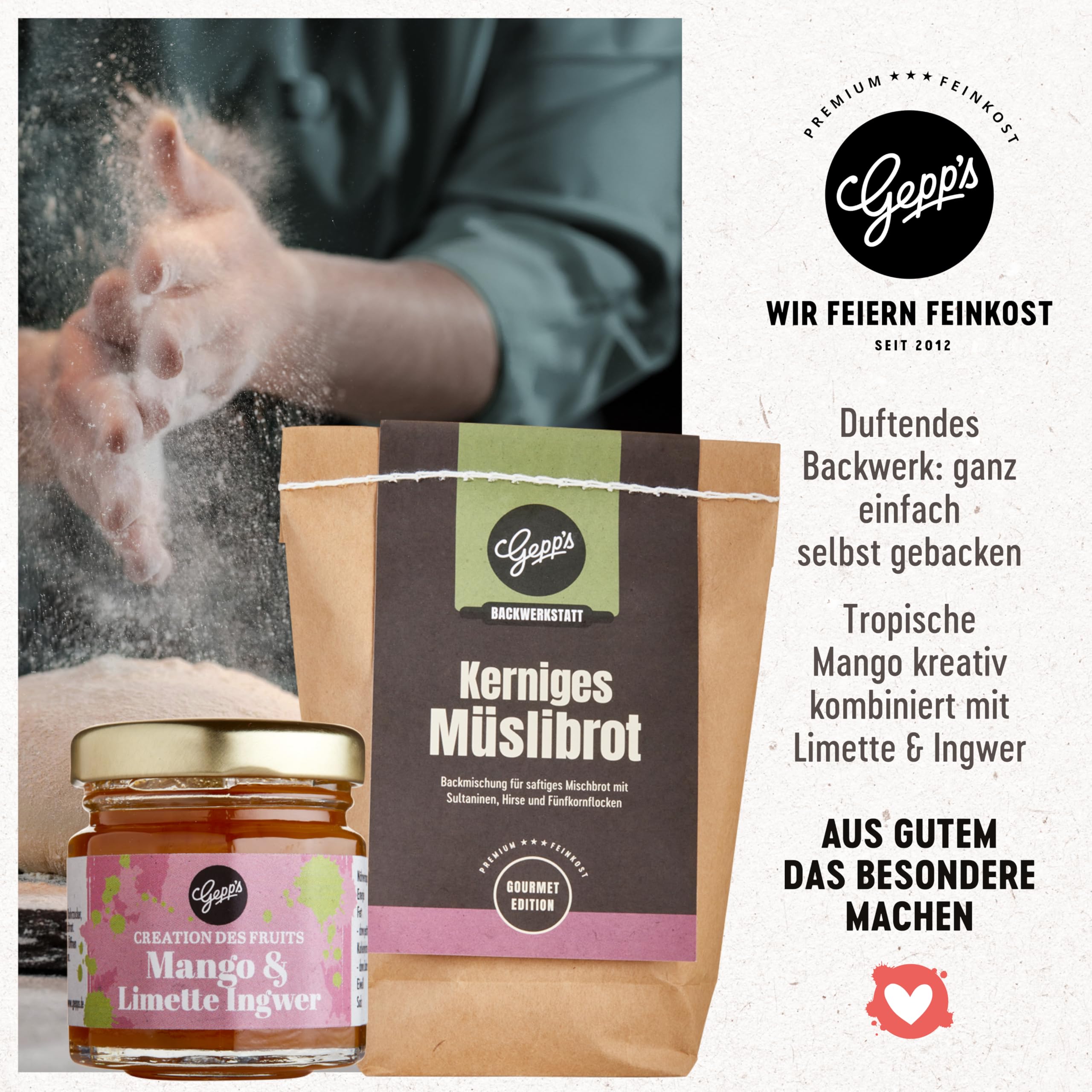 Gepp’s Feinkost Vegan Must-Have Köstliche Variationen an veganen Delikatessen Pasta Bio Pesto Gewürzmischungen Nussöl Aperitif-Essig Fruchtaufstrich
