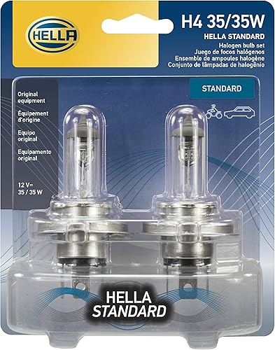 HELLA Bombillas halógenas estándar H4 3535WTB, 12 V