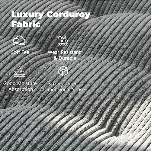 Miniatura 6 de Sofá cama plegable, silla convertible para adultos, sofá cama plegable con relleno de espuma con almohada, sillas para dormir, colchón de piso de