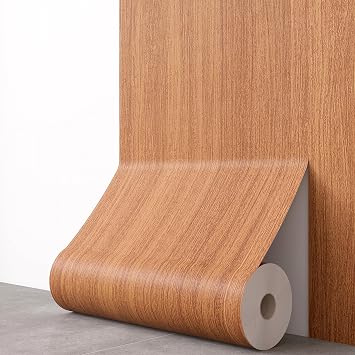 Wood Grain Contact Paper Peel and Stick Textured Wallpaper 11.8"x118" | for Cabinets Drawers Countertop and Furniture Refurbishment Wooden Wall Paper Removable Vinyl Easy to Apply