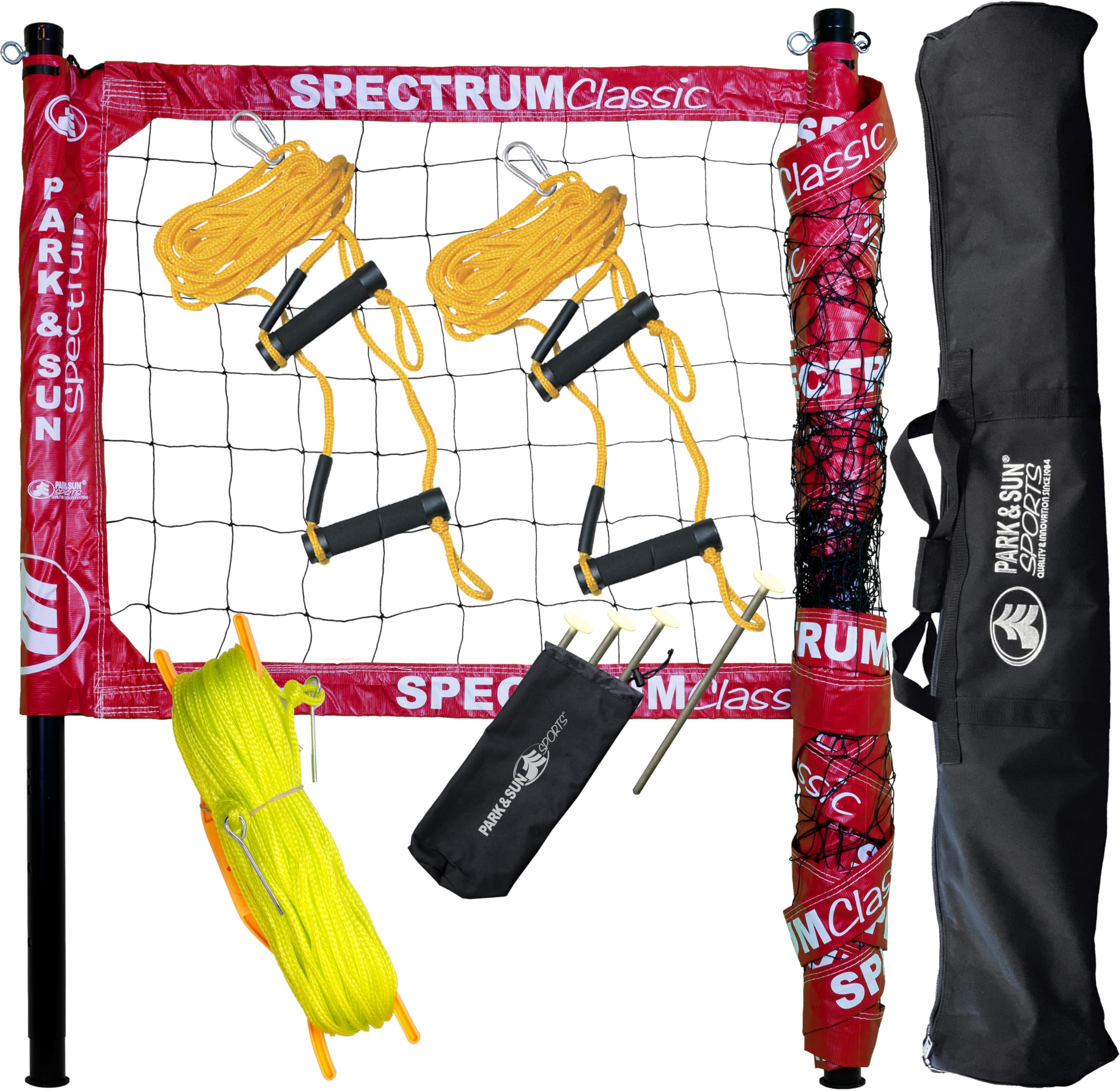 Park & Sun Sports Spectrum Classic: Adjustable Professional Outdoor Volleyball Net System