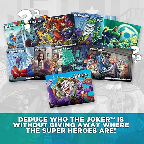 Miniatura 4 de DC Spyfall - El juego de fiesta perfecto - Encuentra al Joker Antes de que se agote el tiempo - para 3 a 8 jugadores - Juegos de mesa para
