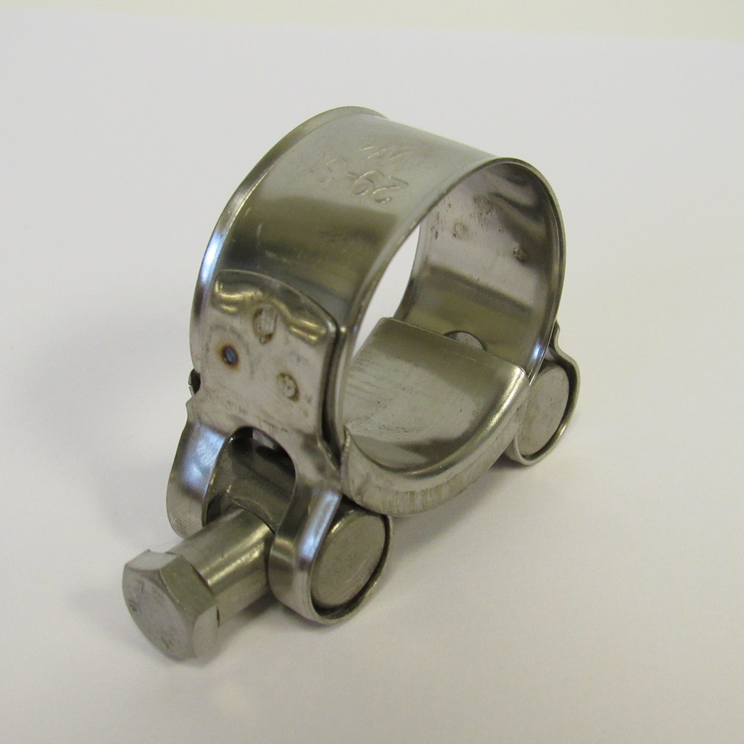 29-31 Mm (1.14\" - 1.22\") HD T-Bolt Hose Clamps, 304 SS