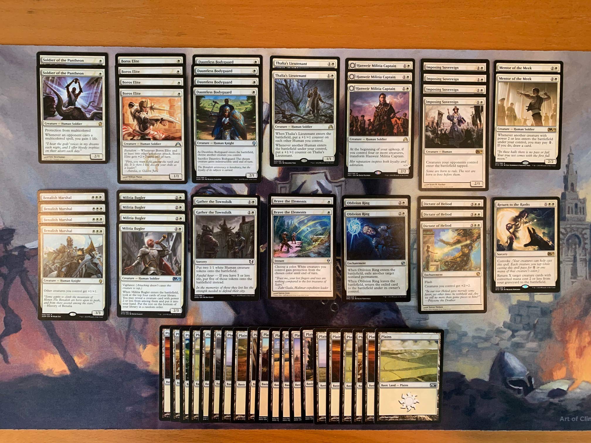 MTG Decks & More Mono White Human - Modern Legal - Custom Built - Magic The Gathering - - 60 Card