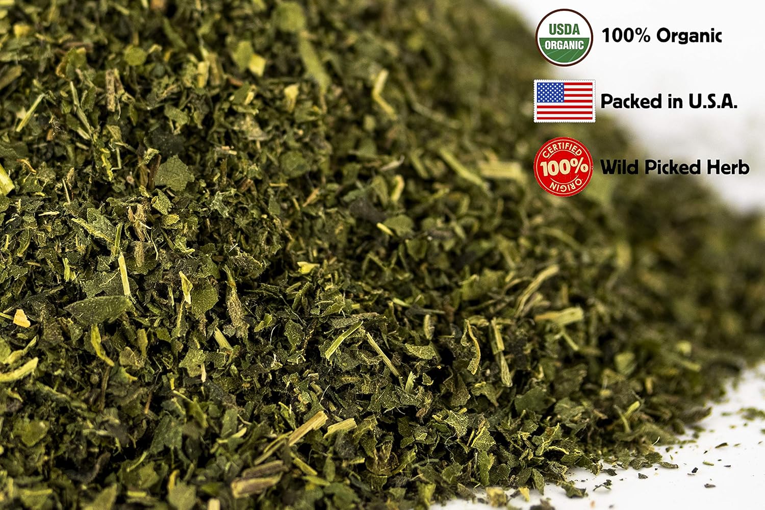 Nettle Tea - 8Oz (REAL WILD HARVEST) | 100% USDA Certified ORGANIC | Loose Leaf (Urtica Dioica aka Stinging Nettle) Cut & Sifted - Image 3