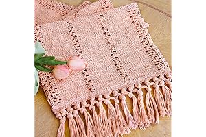 FEXIA Pink Table Runner: A Boho Chic Addition to Your Home Décor
