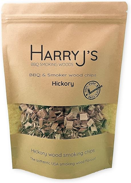 Hickory BBQ Smoker Wood Chips Single Bag 1.5 litre