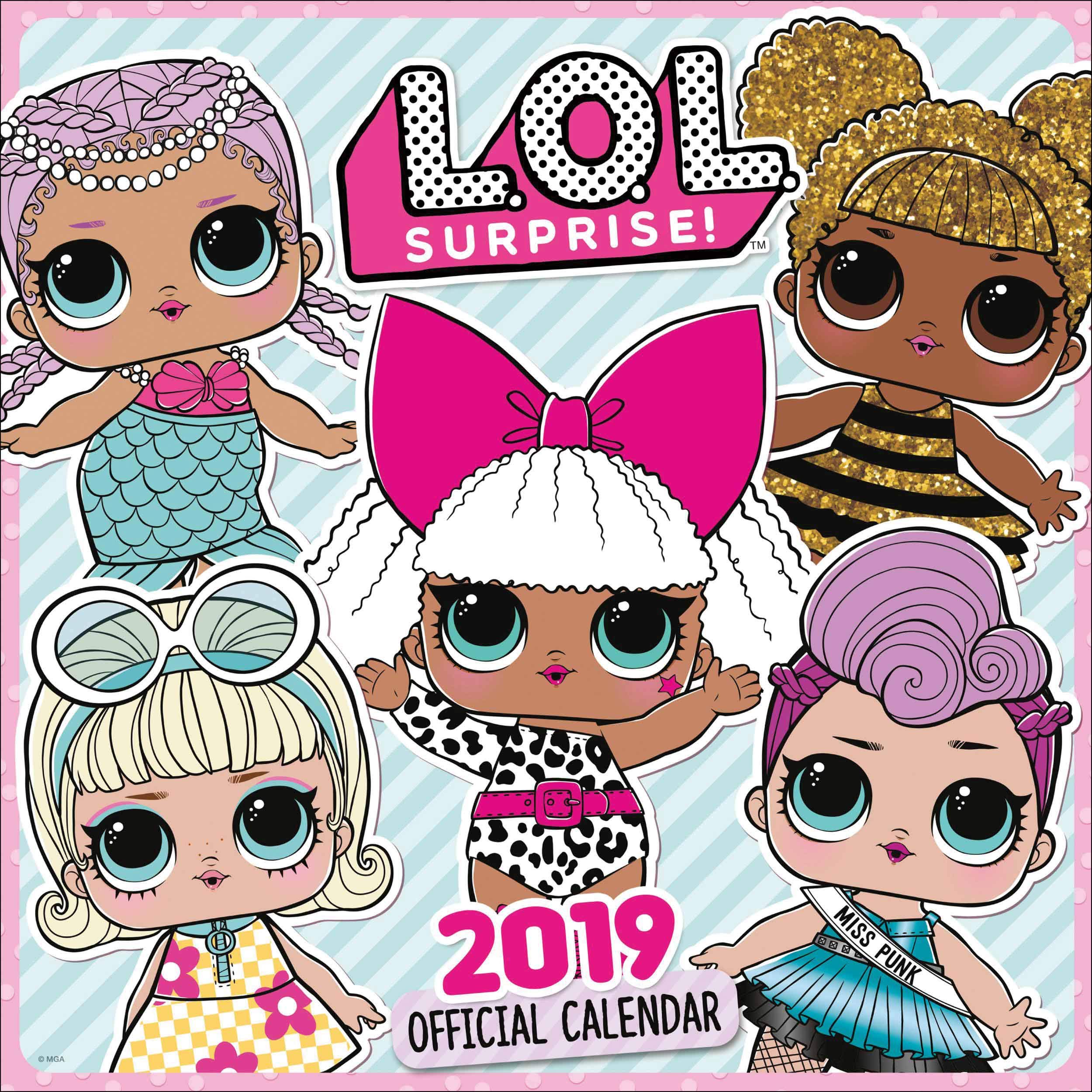 LOL Surprise Official 2019 Calendar - Square Wall Calendar Format