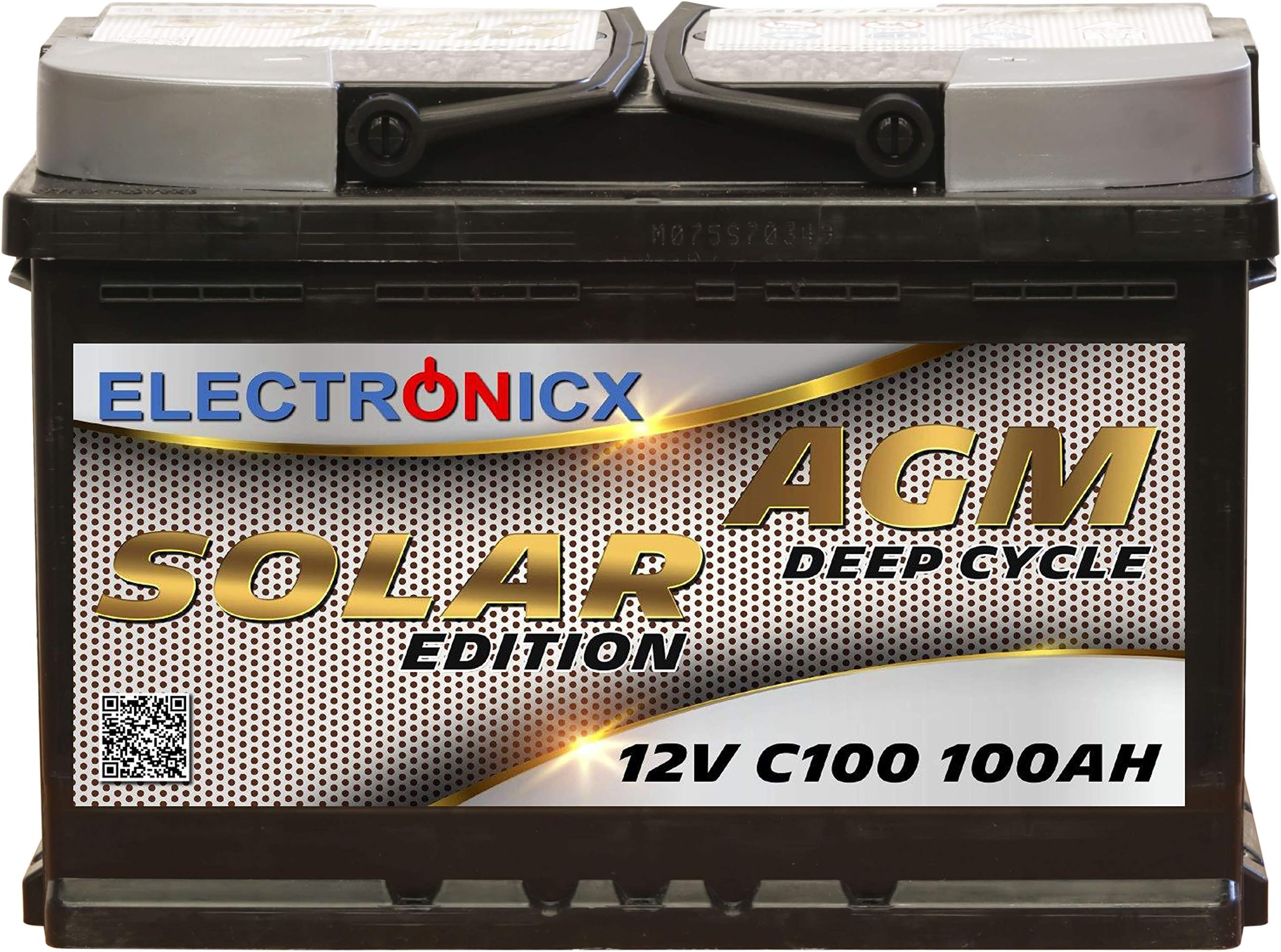 Batterie Solaire AGM 100Ah – Édition Solaire, Camping-Car Batterie