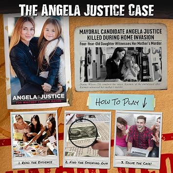 Unsolved Case Files Photo Case: Who Murdered Angela Justice? | Cold Case Murder Mystery Game