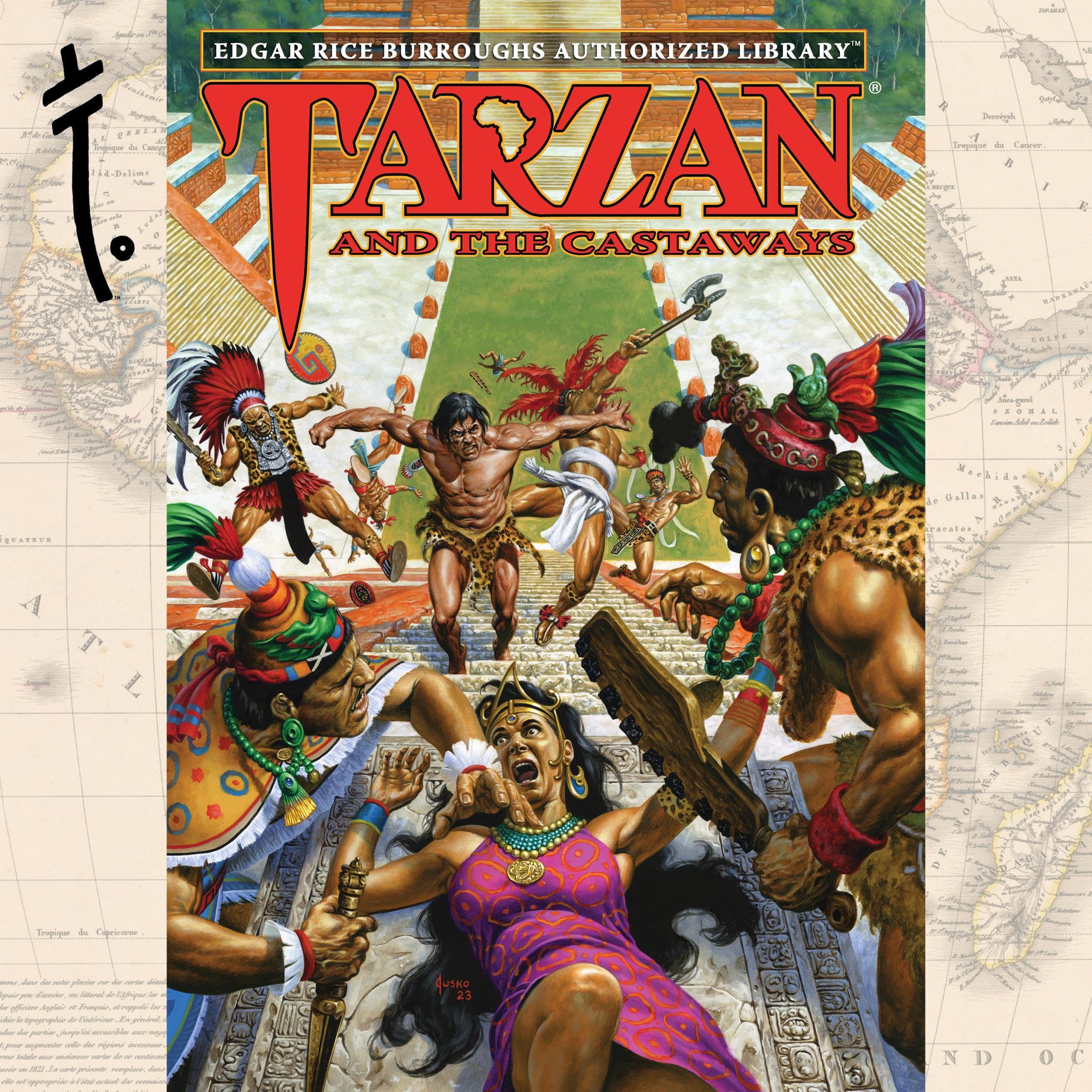 Cover art for Tarzan and the Castaways