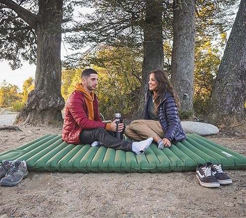 Miniatura 5 de Dagmi Outdoors Double Sleeping Pad for Camping 2 Person. Sturdy self Inflatable Camping pad. 3.9" Ultra-Thick, Built in Foot Pump, Ultralight.