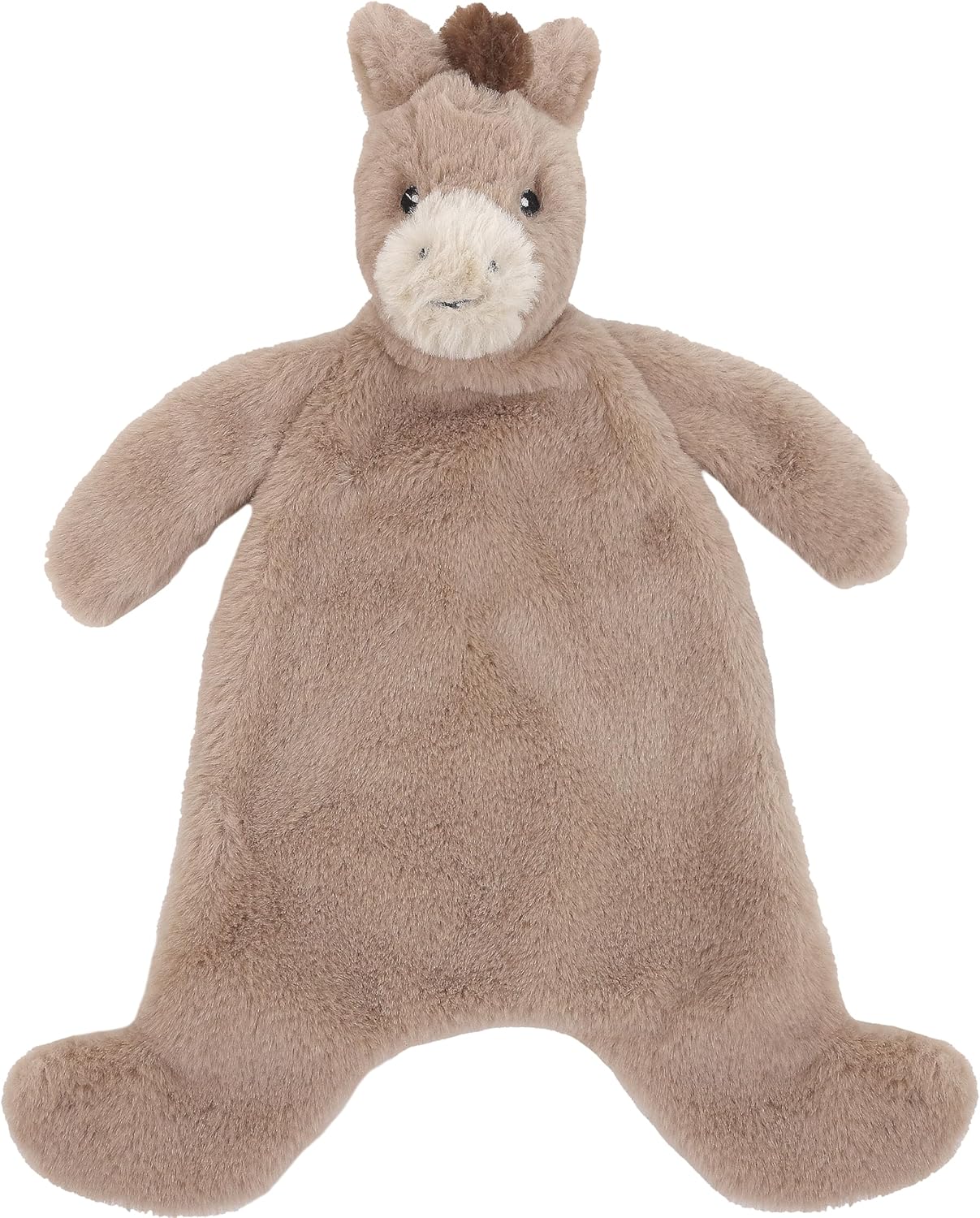 MON AMI Penny The Pony Security Blankie – 13 Inches Plush Stuffed Animal Lovey | Soft Pony Comfort Blanket for Babies | Knotted Soothing Toy | Perfect Newborn Essential for Birthdays & Baby Showers