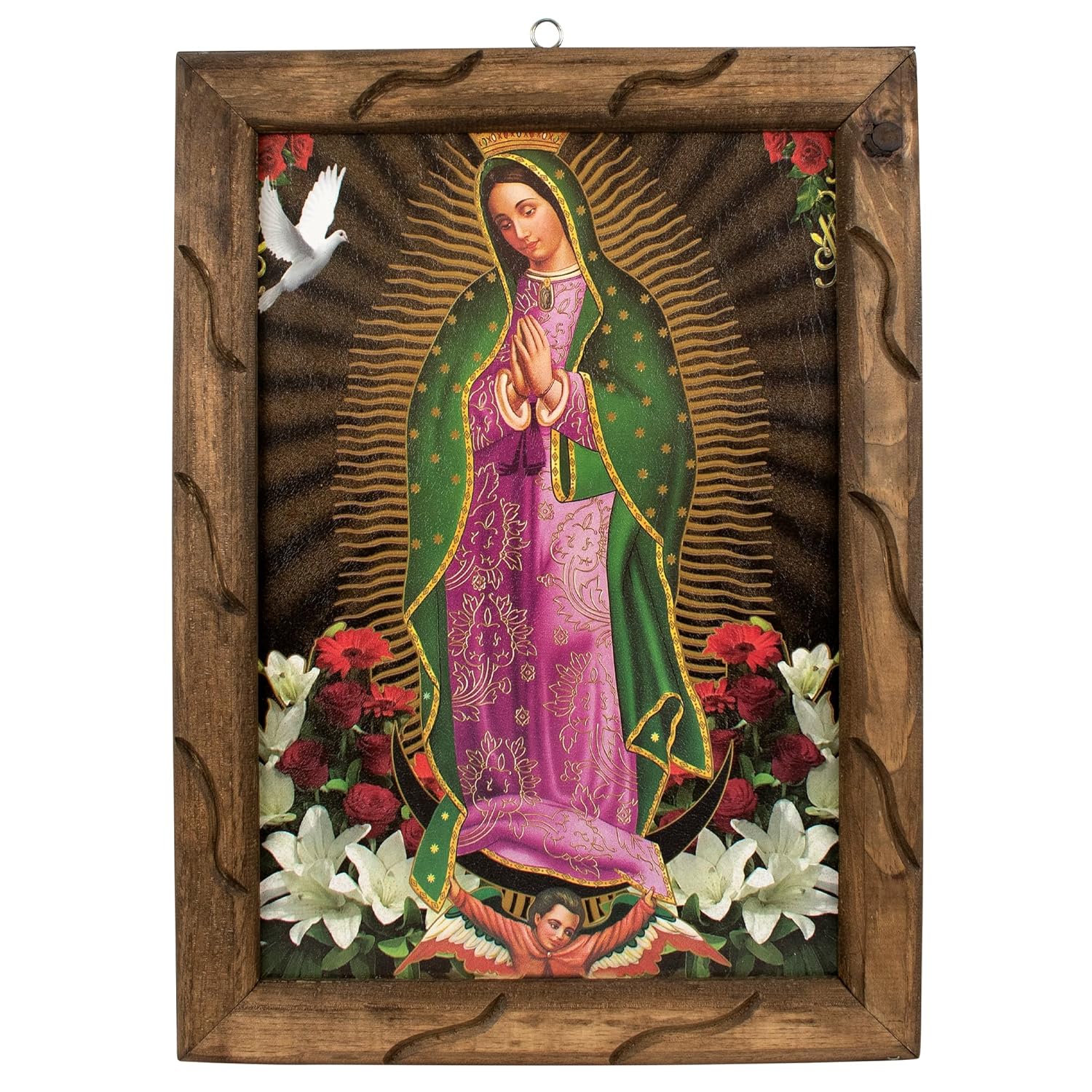 Our Lady of Guadalupe rustic frame