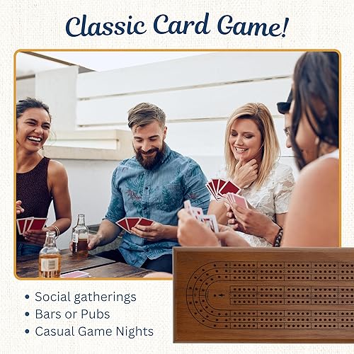 Miniatura 5 de WE Games Juego de tablas clásicas de madera de roble manchado oscuro, 3 tablas con clavijas de metal, tabla de cuna única para juegos familiares,