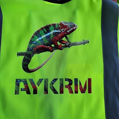 Miniatura 5 de El logotipo personalizado personalizado imprimió los chalecos de seguridad reflexivos de la alta visibilidad del viz de la alta visibilidad de los