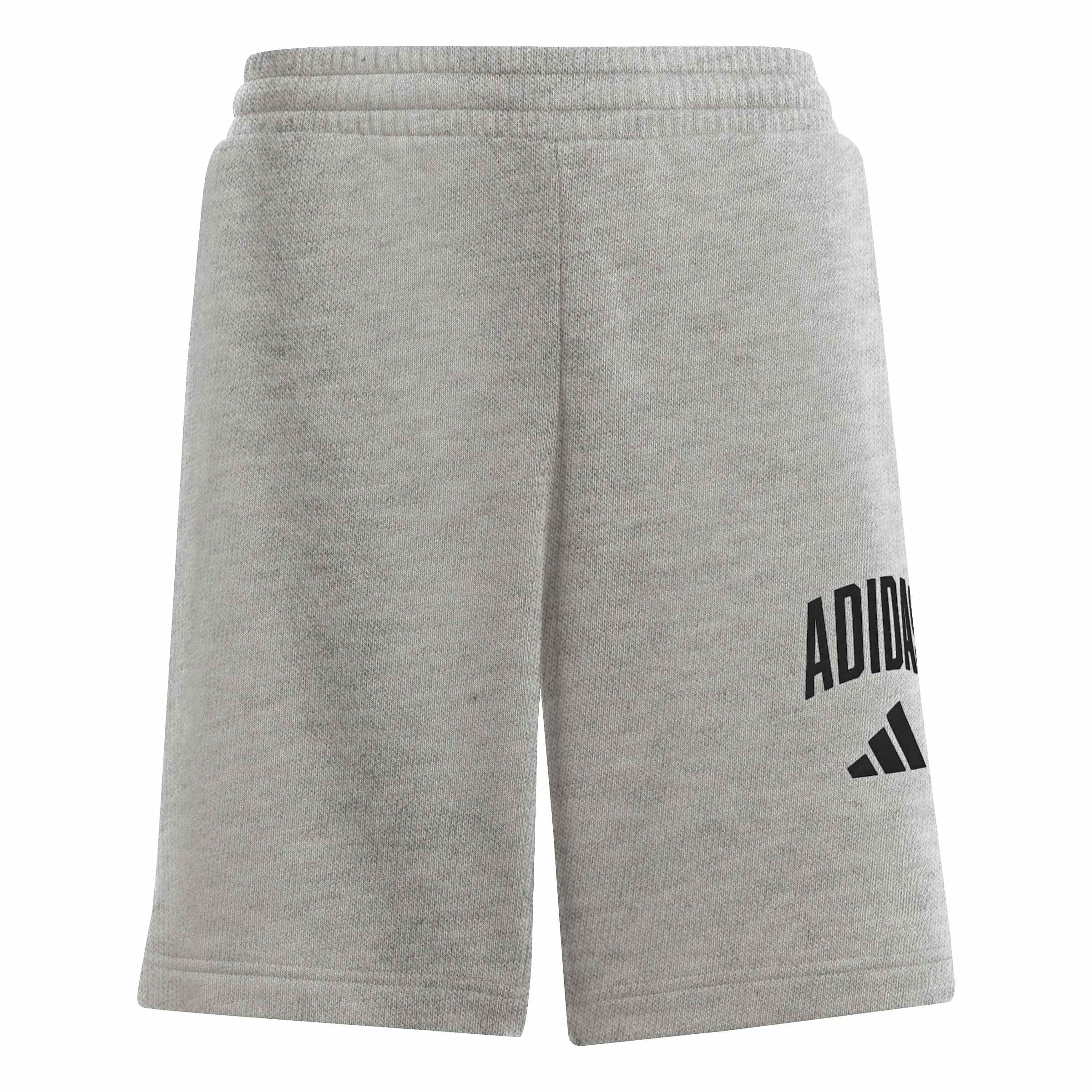 adidas Unisex Kids Seasonals Collegiate Typography Short, Medium Grey Heather, 7-8 Years
