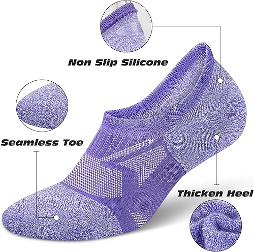 Miniatura 9 de Gonii No Show Socks - Calcetines deportivos de compresión para mujer 6 pares