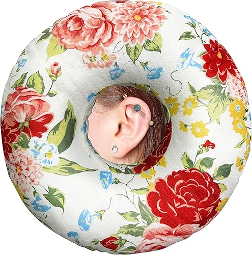 Almohada perforadora de oreja para dormir de lado, almohadas con agujeros para dolor de oído, almohada de dona para dormir del lado de la oreja para disponible en Yaxa Venezuela