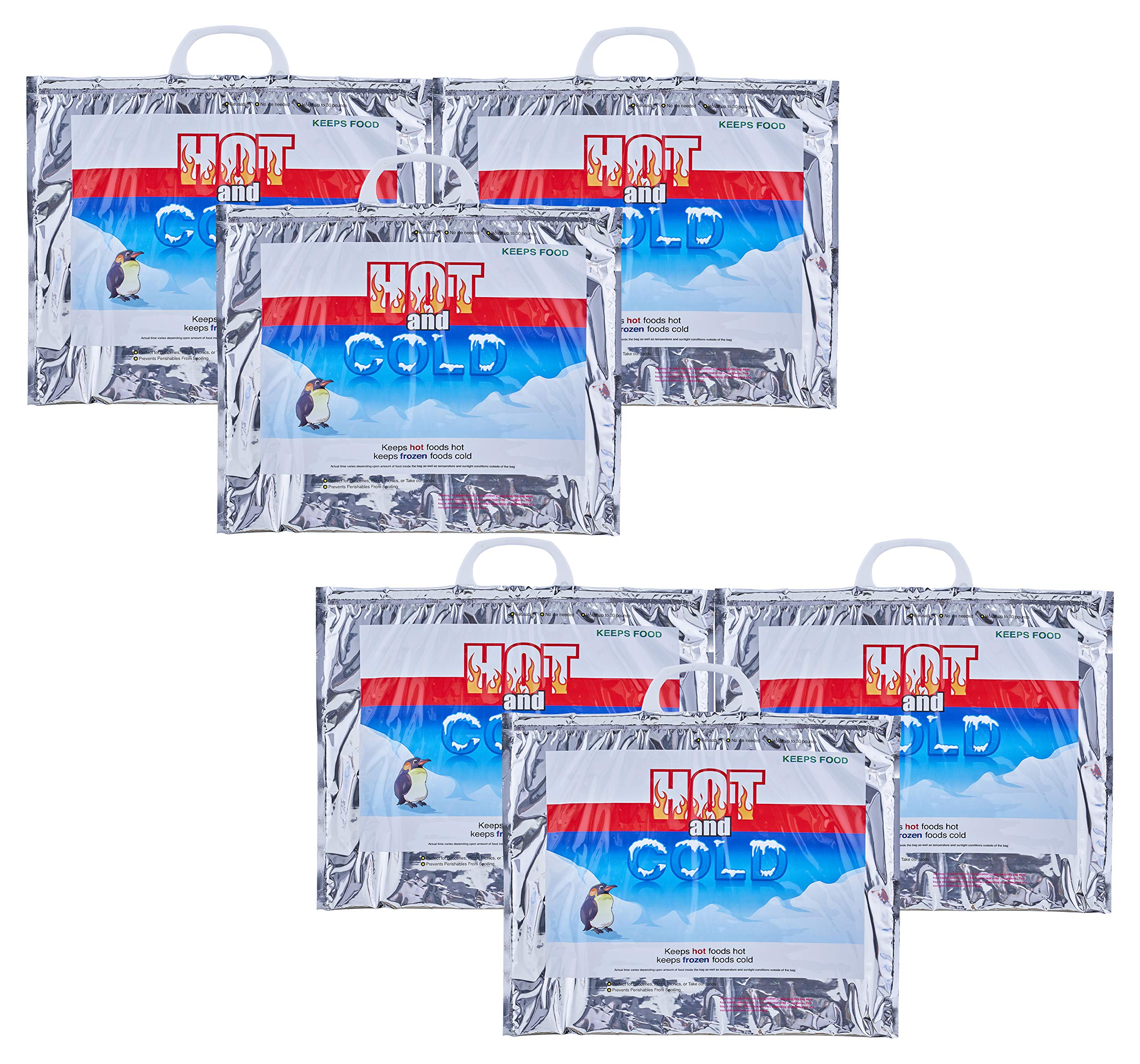 Superio Hot and Cold Insulated Bags 6 Pack