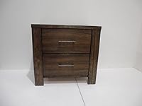 Vista 2 de Acme Muebles Merrilee - Mesita de noche con 2 cajones en roble