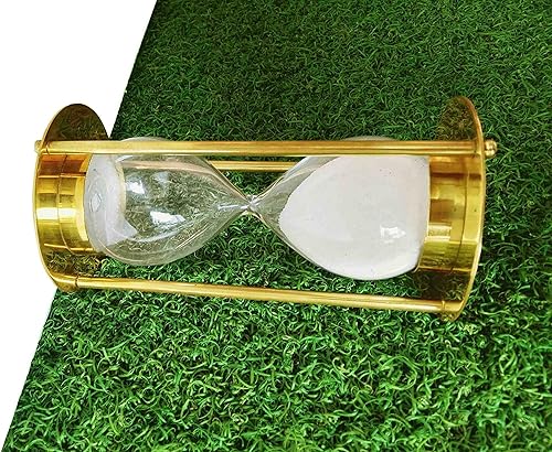 Reloj de arena náutico vintage de latón con temporizador de arena de latón, reloj de cristal de arena de 6 pulgadas, mejor para regalo, hogar,