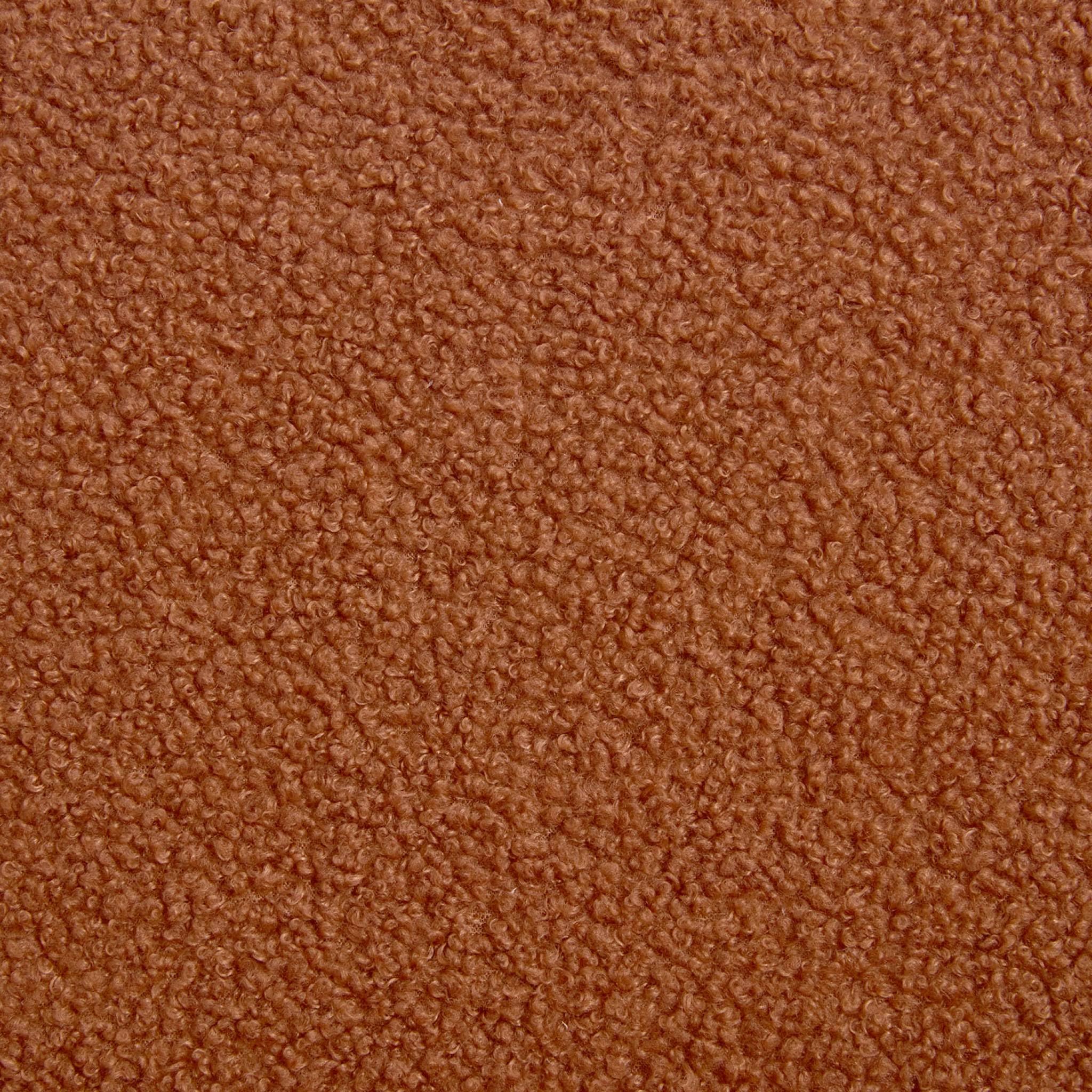 sweeek Poltrona scandinava per Bambini in Tessuto Bouclé e Legno di hevea Terracotta - 47x43.5x50 cm