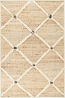 Dash & Albert Kali 3x5 Natural Machine Washable Area Rug - Diamond Pattern, Anti-Slip Backing, Stain-Resistant for Kitchen, Mudroom, Kids & Pets
